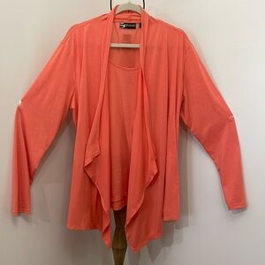 BEAUTIFUL CORRAL COLORED SEWN IN CAMI TUNIC LENGTH